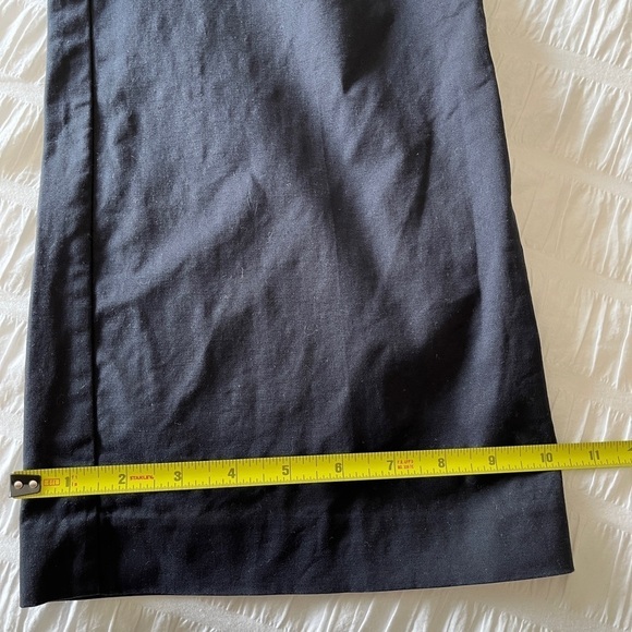 CONRAD C Collection Black Wide Leg Pant Accent Stitching Summer Nautical Chic - Picture 9 of 13